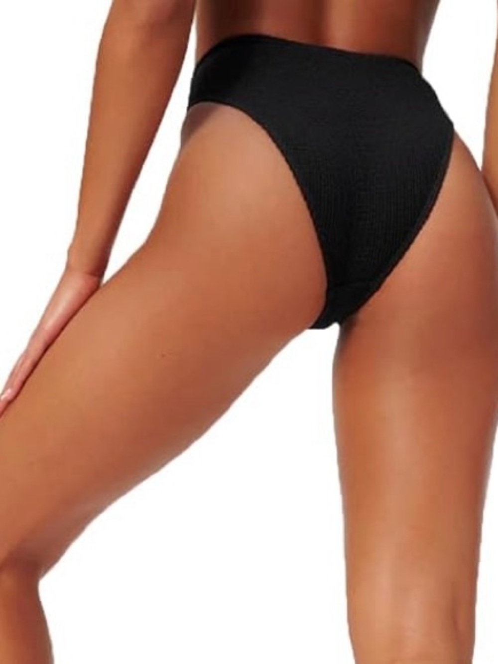Good American Better Cheecky Black Bikini Bottom 3 Large Liner - Picture 3 of 7